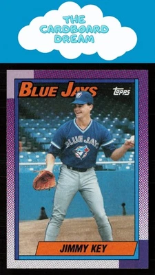 Jimmy Key 1990 Topps #371 Toronto Blue Jays Baseball Card - Image 1 of 2
