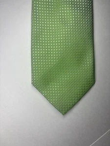 "Corbata geométrica verde Charles Tyrwhitt para hombre 100 % seda 59,5""" - Imagen 1 de 6