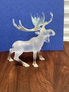 Skulptur Elch Figur mattiert satiniert 11" Plexiglas Acryl Yellowstone - Bild 1 von 6