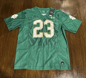 UNDER ARMOUR NOTRE DAME FIGHTING IRISH GREEN #23 REPLICA FOOTBALL JERSEY  Size L - Picture 1 of 7