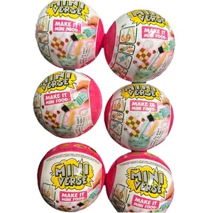 ❤️MGA'S Mini Verse: Make It Mini Food - Diner Series 1 Sealed/New SET OF 6 - Bild 1 von 1