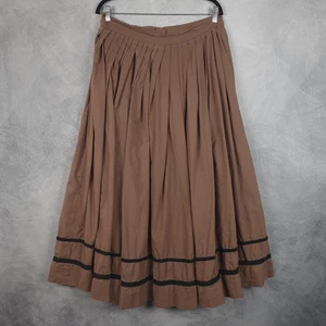 Prairie Rock Damen L / XL Plissee volle A-Linie Pionier historisch Cottagecore - Bild 1 von 16