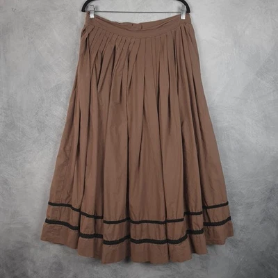 Falda Pradera Mujer L/XL Plisada Completa Línea A Pionera Histórica Cottagecore Foto 1 de 4