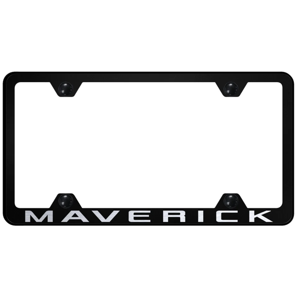 Ford Maverick Logo Wide Body License Plate Frame (Black) - Image 1 of 1