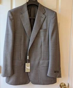 NUEVO BLAZER CANALI LANA MARRÓN HOMBRE TALLA 54 4 C US 44 R Hecho en Italia - Imagen 1 de 11