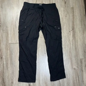 Pantalones de campamento LL Bean Vista para mujer carga recta grandes negros senderismo - Imagen 1 de 7
