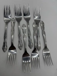 8-Stanley Rogers DREAM ROSE Stainless Steel Rogers SALAD FORKS 6 1/4” - Picture 1 of 7