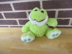 It's All Greek To Me FROG Light Green Doll Shape 9" Tall Plush Shaped Footprints - Picture 1 of 4