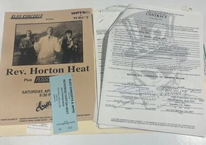 Reverand Horton Heat Concert Contract 1994 Pittsburgh PA - Picture 1 of 1