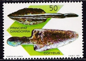 ANDORRA SPANISH #183 MNH BRONZE AGE LANCE & ARROWHEAD - Picture 1 of 1