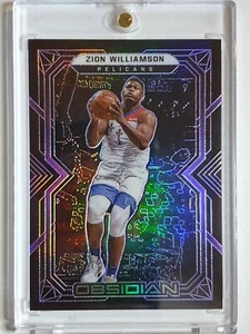 2021 Panini Obsidian Zion Williamson #72 ELECTRIC ETCH PURPLE /99 Holo - Rare - Picture 1 of 3