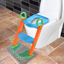 Kids Training Potty Trainer Toilet Seat Chair Toddler With Ladder Step Up Stool