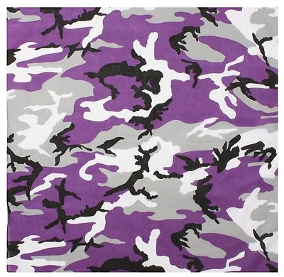 MASCARILLA FACIAL Rothco 22" X 22" Camuflaje Militar Algodón Motociclista Camuflaje Ejército Bandanas Foto 1 de 4