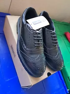 Portwest FW46 Steelite Executive S1P Smart Black Leather Brogue Shoe UK 7 EU 41 - Bild 1 von 7