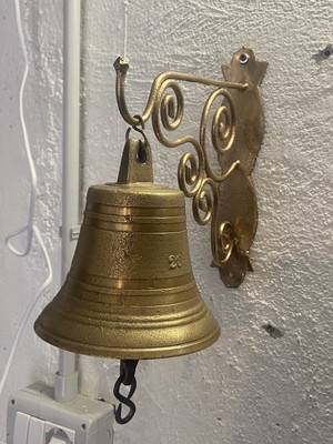 Campanella In Ottone Vintage - 6,5x4cm | Per Decorazione, Fai Da Te, Campanelli | Suono Chiaro - Foto 5