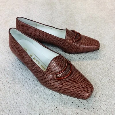 Zapatos Oxford BRUNO MAGLI Tomaia Pelle para mujer talla 5 de cuero marrón sin cordones Foto 1 de 4