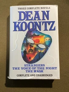 Dean Koontz Three Complete Novels Strangers Mask Voice Hardback Book 1994 1st Ed - Imagen 1 de 6