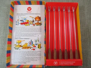 Vintage Wusthof Edelstahl Fleisch Fondue Gabeln - 6er Set - #2 - Bild 1 von 1