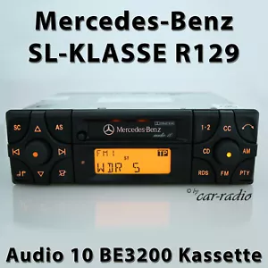 Original Mercedes R129 SL-Klasse W129 Autoradio Audio 10 BE3200 Kassette Becker - Bild 1 von 11