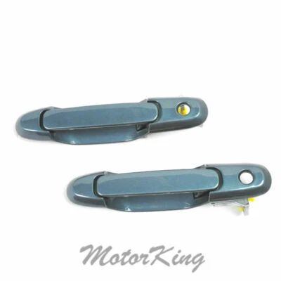 98-03 For Toyota Sienna Outside Door Handle Front Pair 8N7 Sailfin Blue DS464 - Image 1 of 4