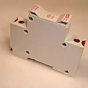 MEM AC20 20A 240V AC Single Pole HRC Fuse Carrier with Fuse Din Rail Mount - Picture 1 of 7