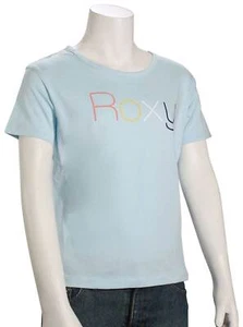 Roxy Girl's Day And Night T-Shirt - Cool Blue - New - Picture 1 of 1