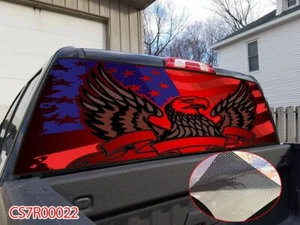 Camioneta pickup American Eagle SUV ventana trasera gráficos calcomanía envoltura tinte #22 - Imagen 1 de 7