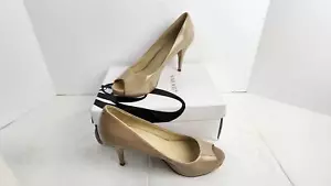 Nine West Open Toe Heels (Kelsyo) w/ Box - Women's US 7 1/2, Complete, Tortora - Picture 1 of 17