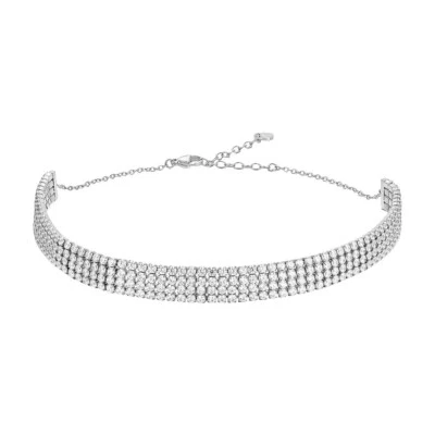 Collana Donna Choker Tennis Luca Barra CK2183 In Acciaio Con Zirconi - Immagine 1 di 3