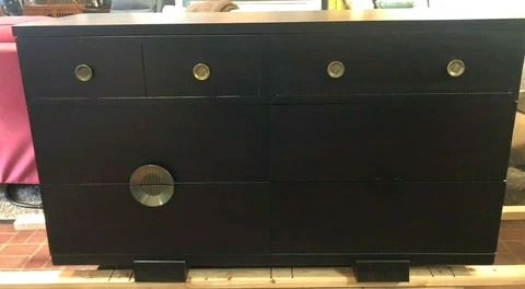 RAYMOND LOEWY for MENGEL Mahogany Finish ART DECO double dresser Cover