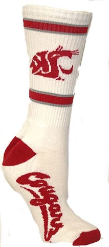 NCAA Washington State Cougars Crew Socks Cover