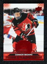 2022 Upper Deck Team Canada Juniors Pride of the Program Red Foil Connor Bedard