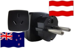 Reiseadapter Österreich - Kompatibel mit Geräten aus Neuseeland Travel Adapter - Bild 1 von 1