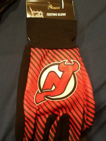 nj devils texting glove new jersey nhl hockey phone gloves red Cover
