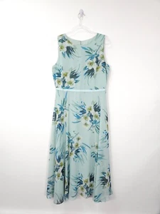 Hobbs Dress Size 14 Carly Floral Midi Light Blue Multi Occasion Wedding Party - Picture 1 of 12