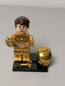 Iron man minifigure From Marvel Comics Golden Armor - Imagen 1 de 2