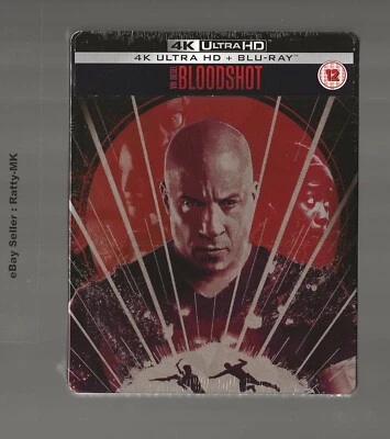 BLOODSHOT - UK EXCLUSIVE 4K + BLU RAY STEELBOOK - NEW & SEALED - Image 1 of 3