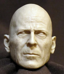 V-100  Bruce Willis CUSTOM RESIN UNPAINTED HEAD SCULPT Action figures 1/6 Scale - Picture 1 of 3