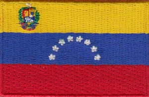 Parches Bordados Bandera Venezuela 2.5"x1.5" Planchados - Imagen 1 de 1