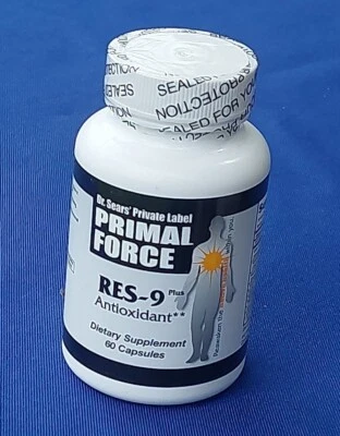 Dr. Sears' Primal Force RES-9 Plus Antioxidante 60 Cápsulas - Suministro para 1 Mes - Sellado Foto 1 de 4