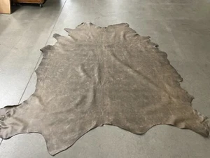 Gray Leather Hide Upholstery Whole Full Cow Hide 50 Square Feet Italian - Picture 1 of 3