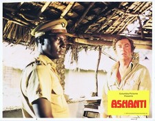 ASHANTI Original Lobby Card 8 Michael Caine Peter Ustinov Omar Sharif Kabir Bedi