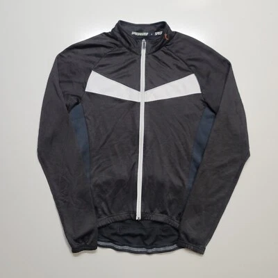 Chaqueta de ciclismo Specialized negra manga larga bolsillo trasero cremallera completa mediana negra Foto 1 de 4