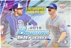 2019 Bowman Chrome Baseball Factory Sealed HTA Hobby JUMBO Box (Choice Box) - Picture 1 of 5