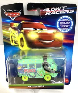 CARROS DISNEY PIXAR Fillmore (Glow Racers) *brilla en la oscuridad* METAL - Imagen 1 de 2
