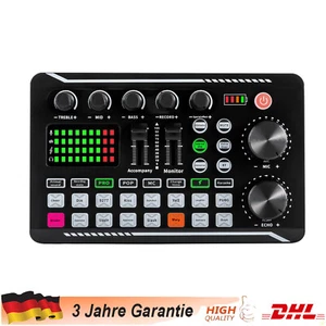 F998 Pro Carte Son Bluetooth Interface Audio Mixeur pour Enregistrement Live Streaming - Photo 1/12