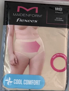 Maidenform Flexees Brief Smooths Underwear Panties Sz S Beige Color FP0058 - Bild 1 von 2