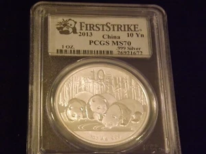 2013 10 Yn PANDA First Strike PCGS MS 70 - Picture 1 of 2