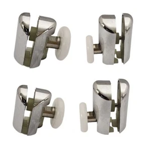 Top Bottom Zinc Alloy Shower Door Rollers Runners 23,25mm wheels diameter - Picture 1 of 13