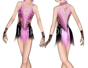 New style Figure Skating Ice Skating Dress Costume Sparkle Best-selling 88114 - Picture 1 of 6